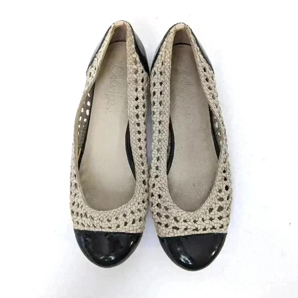 Cole Haan Braided Woven Ballet Flats - 6.5